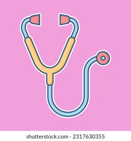 Stethoscope free icon vector design template