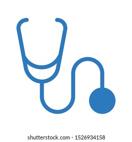 stethoscope glyph colour vector icon