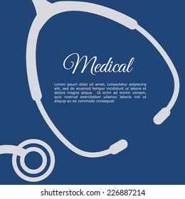 stethoscope graphic design , vector illustration