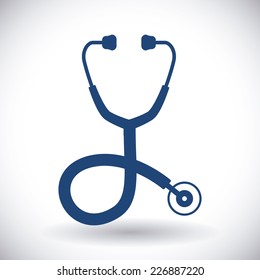 stethoscope graphic design , vector illustration