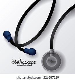 stethoscope graphic design , vector illustration