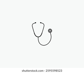 Stethoscope graphic icon. Illustration Vector Art Design