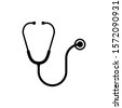 stethoscope symbol in vector