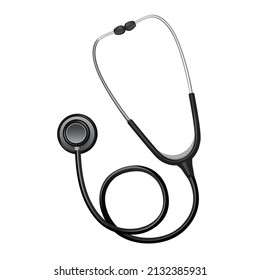 Stethoscope graphic Illustration Stethoscope sign isolated on white background. Symbol medicine.Vector