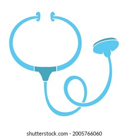 stethoscope hand drawn element design vector. clipart cartoon illustration