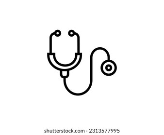 stethoscope hand drawn icon design