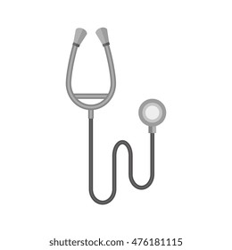 stethoscope health cardio medicine tool medical equipment vector illustration