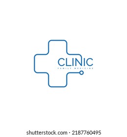 Stethoscope and health symbol. Vector logo