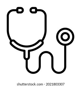 Stethoscope Healthcare Medical, vector graphic Illustration Icon.