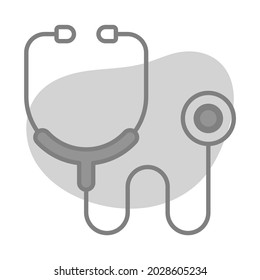 Stethoscope Healthcare Medical, vector graphic Illustration Icon.