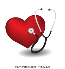 Stethoscope and heart