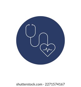 stethoscope, heart, heartbeat, heart stethoscope icon