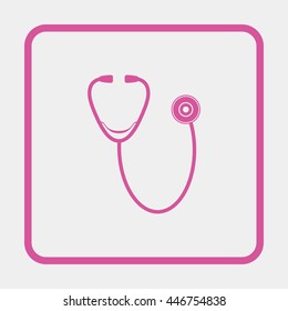 Stethoscope Icon.