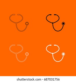 Stethoscope icon .
