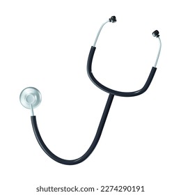 Stethoscope icon 3d render. vector illustration