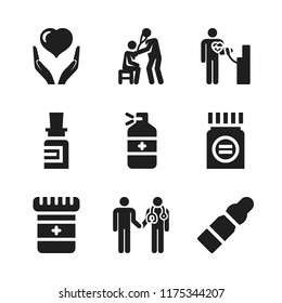 stethoscope icon. 9 stethoscope vector icons set. doctor, health care and medicine icons for web and design about stethoscope theme