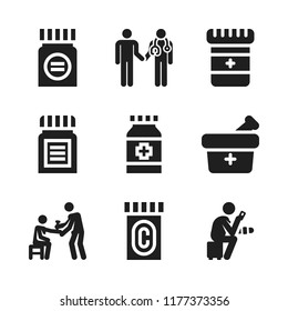 stethoscope icon. 9 stethoscope vector icons set. medicine, blood pressure gauge and health care icons for web and design about stethoscope theme