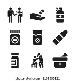 stethoscope icon. 9 stethoscope vector icons set. medicine, doctor and health care icons for web and design about stethoscope theme