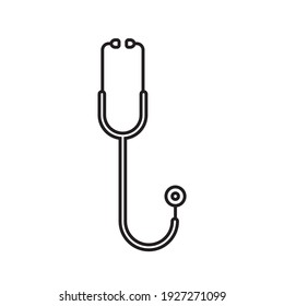 Stethoscope icon with basic line style
