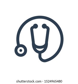 Stethoscope Icon is best to use any kind of design or projects .