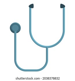 Stethoskop-Symbol-Cartoon-Vektorgrafik Herzarzt. Medizinische Gesundheit