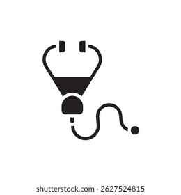 stethoscope icon collection .design style with background