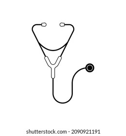Stethoscope icon design isolated on white background