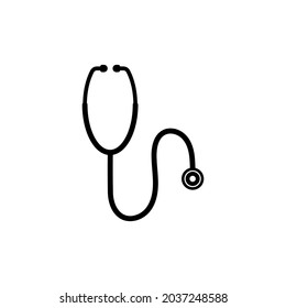 Stethoscope icon design template illustration isolated