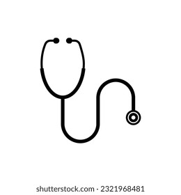 Stethoscope icon design template illustration isolated