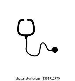 
stethoscope icon design template vector