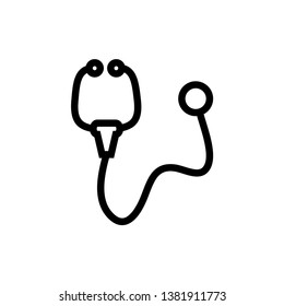 
stethoscope icon design template vector
