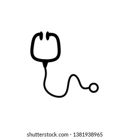 stethoscope icon design template vector