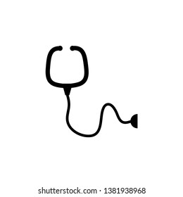 stethoscope icon design template vector