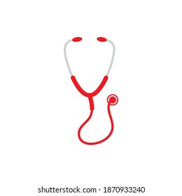 Stethoscope icon design template vector isolated illustration