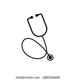 Stethoscope icon design template vector isolated illustration