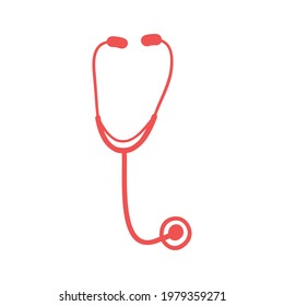 Stethoscope icon design template vector illustration isolated