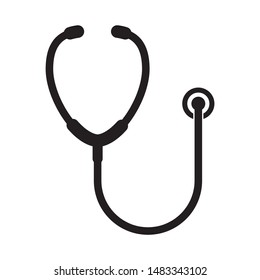 Stethoscope icon design. Stethoscope icon in trendy flat style design. Vector illustration.