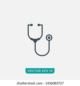 Stethoscope Icon Design, Vector EPS10