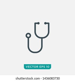 Stethoscope Icon Design, Vector EPS10