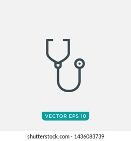 Stethoscope Icon Design, Vector EPS10