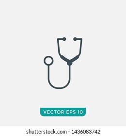 Stethoscope Icon Design, Vector EPS10