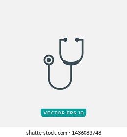 Stethoscope Icon Design, Vector EPS10