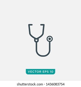 Stethoscope Icon Design, Vector EPS10