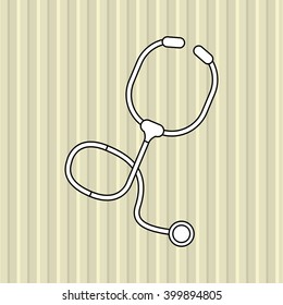 stethoscope icon design , vector illustration