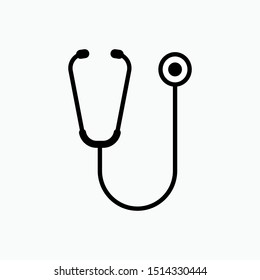 Stethoscope Icon. Diagnosis Symbol for Design, Presentation, Website or Apps Elements - Vector.