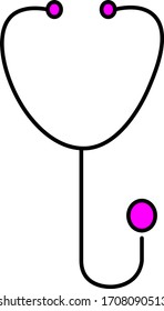 stethoscope icon for doctors in the hospital