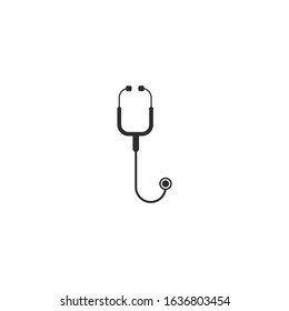 Stethoscope Icon, editable color template. Stethoscope symbol vector sign isolated for graphic and web design.