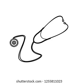 Stethoscope icon. Element of cyber security for mobile concept and web apps icon. Thin line icon for website design and development, app development