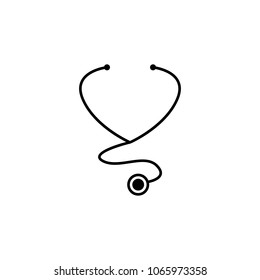 Stethoscope icon. Element of simple icon for websites, web design, mobile app, info graphics. Signs and symbols collection icon for design and development on white background