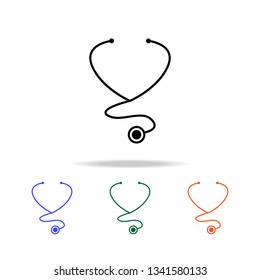 Stethoscope icon. Elements of simple web icon in multi color. Premium quality graphic design icon. Simple icon for websites, web design, mobile app, info graphics